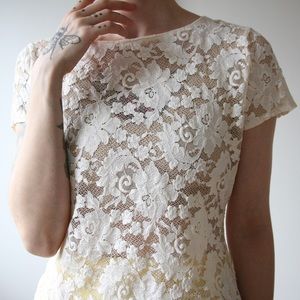 Vintage 1990’s Christian Dior Lace Top
